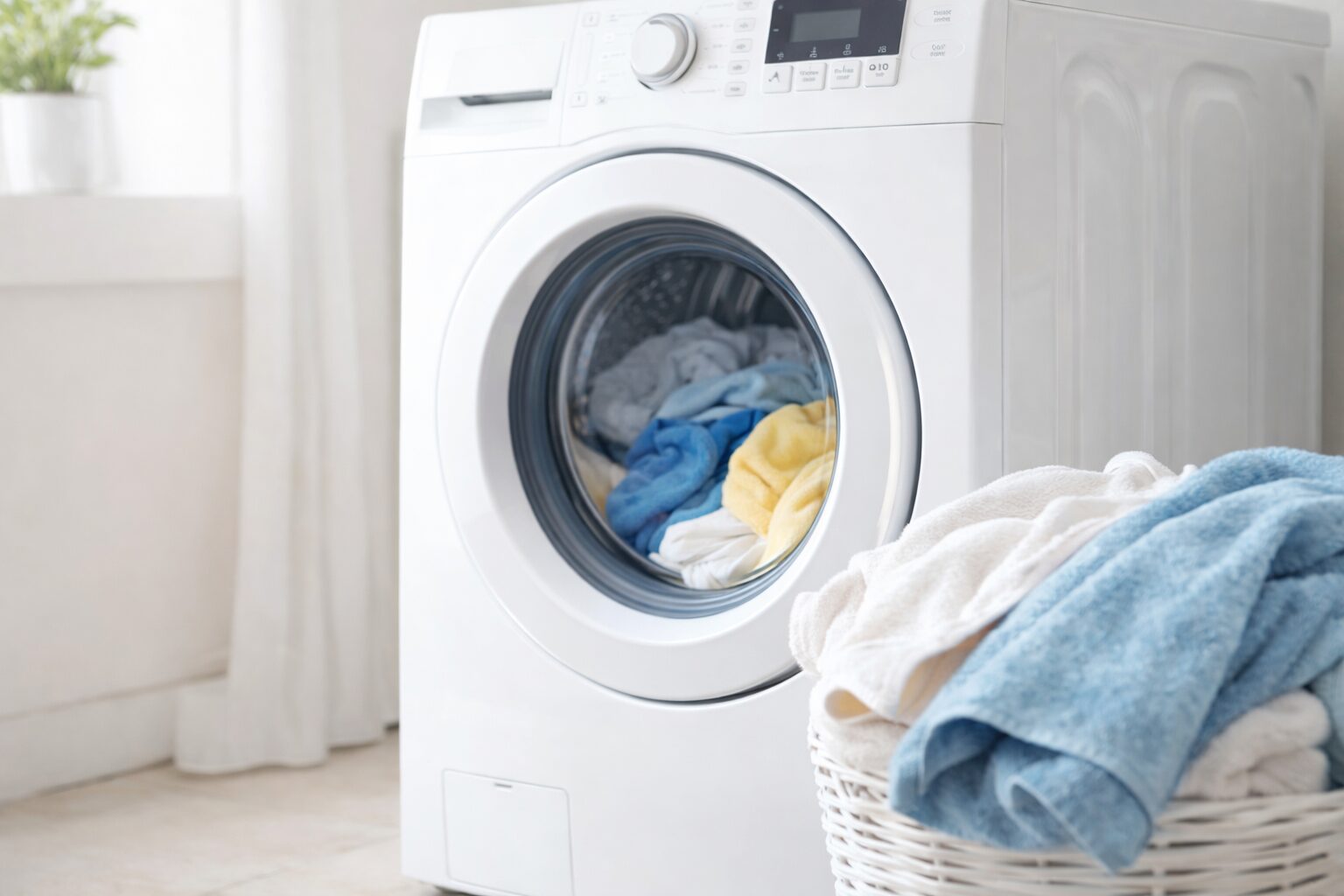 ドラム式洗濯機と洗濯もの